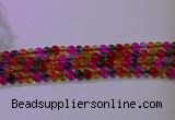 CKQ391 15.5 inches 6mm round dyed crackle quartz beads