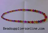 CKQ400 15.5 inches 6mm - 12mm round dyed crackle quartz beads