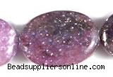 CKU02 15 inches 10*14mm oval purple kunzite beads Wholesale