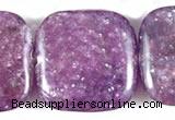 CKU08 15 inches 16*16mm square purple kunzite beads wholesale