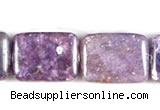 CKU10 15 inches 13*18mm rectangle purple kunzite beads wholesale