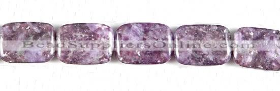 CKU11 15 inches 18*25mm rectangle purple kunzite beads wholesale