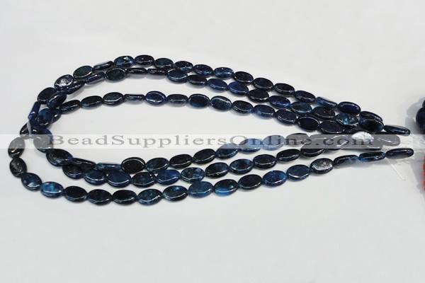 CKU130 15.5 inches 8*12mm oval dyed kunzite beads wholesale