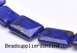 CLA04 15*20mm rectangle deep blue dyed lapis lazuli stone beads