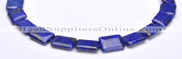 CLA04 15*20mm rectangle deep blue dyed lapis lazuli stone beads