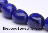 CLA42 10*10*15mm egg-shaped deep blue dyed lapis lazuli beads