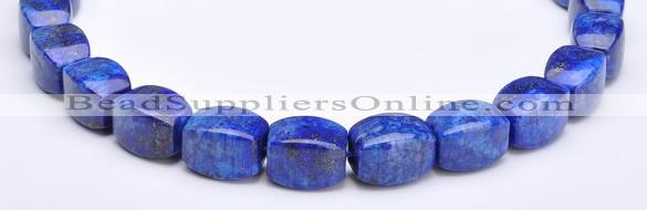 CLA43 9*9*18mm barrel deep blue dyed lapis lazuli beads