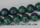 CLA482 15.5 inches 12mm round synthetic lapis lazuli beads