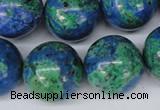 CLA486 15.5 inches 20mm round synthetic lapis lazuli beads