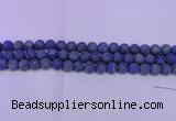 CLA60 15.5 inches 4mm round matte lapis lazuli beads