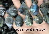 CLB1001 15.5 inches 18*30mm - 22*35mm flat teardrop labradorite beads