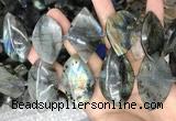 CLB1003 15.5 inches 18*35mm - 25*45mm freeform labradorite beads