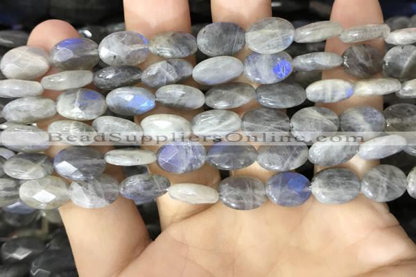 CLB1041 15.5 inches 8*12mm faceted oval labradorite beads wholesale