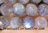 CLB1072 15.5 inches 6mm faceted round labradorite beads