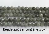 CLB1077 15.5 inches 10mm faceted round labradorite beads