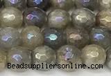 CLB1120 15 inches 6mm faceted round AB-color labradorite beads