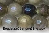 CLB1121 15 inches 8mm faceted round AB-color labradorite beads