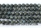 CLB1212 15.5 inches 8mm faceted round black labradorite gemstone beads