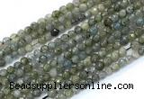 CLB1230 15.5 inches 4mm faceted round labradorite gemstone beads