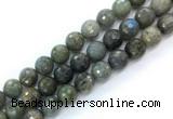 CLB1235 15.5 inches 14mm faceted round labradorite gemstone beads