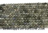 CLB1248 15 inches 4mm faceted round labradorite beads wholesale