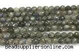 CLB1249 15 inches 6mm faceted round labradorite beads wholesale