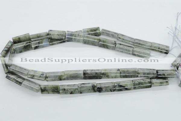 CLB125 15.5 inches 12*20mm flat column labradorite gemstone beads