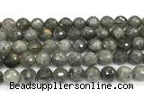 CLB1252 15 inches 12mm faceted round labradorite beads wholesale