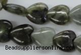 CLB130 15.5 inches 14*14mm heart labradorite gemstone beads wholesale