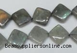 CLB153 15.5 inches 10*10mm diamond labradorite gemstone beads