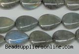 CLB158 15.5 inches 12*16mm flat teardrop labradorite gemstone beads