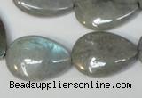 CLB160 15.5 inches 18*25mm flat teardrop labradorite gemstone beads