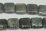 CLB164 15.5 inches 14*14mm square labradorite gemstone beads