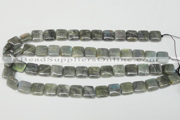 CLB164 15.5 inches 14*14mm square labradorite gemstone beads