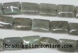 CLB166 15.5 inches 8*12mm rectangle labradorite gemstone beads