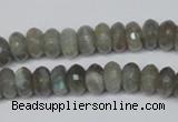 CLB179 15.5 inches 5*8mm faceted rondelle labradorite beads