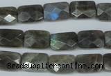 CLB196 15.5 inches 10*14mm faceted rectangle labradorite beads