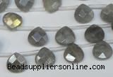 CLB203 Top-drilled 8*8mm briolette labradorite gemstone beads