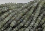 CLB27 15.5 inches 3*4mm faceted rondelle labradorite gemstone beads