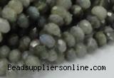 CLB29 15.5 inches 5*8mm faceted rondelle labradorite gemstone beads