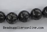 CLB355 15.5 inches 14mm round black labradorite beads wholesale