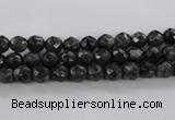 CLB359 15.5 inches 4mm faceted round black labradorite beads wholesale