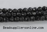 CLB360 15.5 inches 6mm faceted round black labradorite beads wholesale