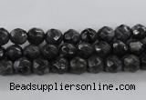 CLB361 15.5 inches 8mm faceted round black labradorite beads wholesale