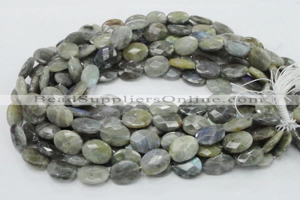 CLB44 15.5 inches 15*20mm faceted oval labradorite gemstone beads