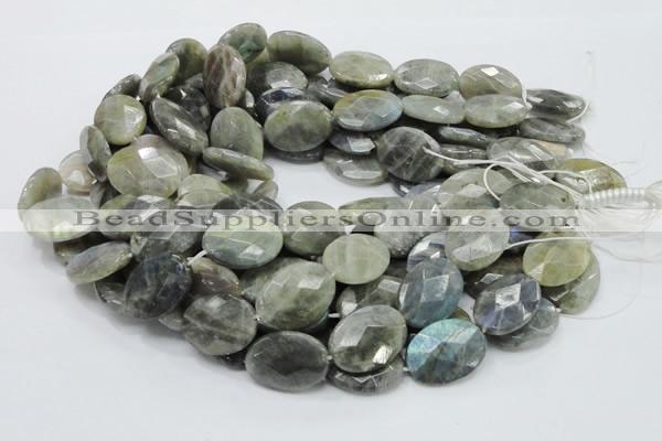 CLB45 15.5 inches 18*25mm faceted oval labradorite gemstone beads