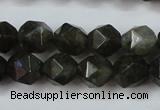 CLB452 15 inches 8mm faceted nuggets labradorite gemstone beads