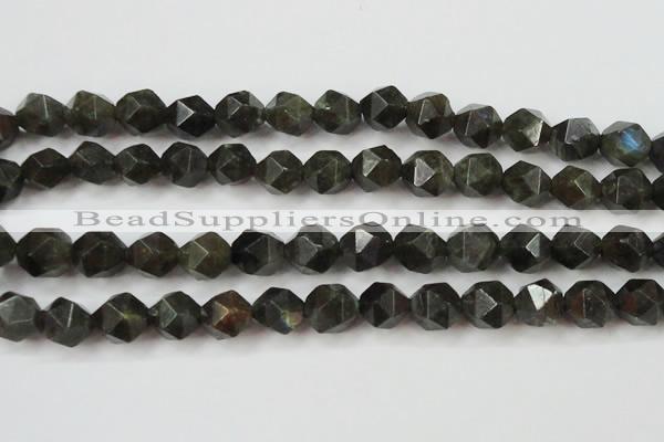 CLB454 15 inches 12mm faceted nuggets labradorite gemstone beads