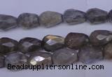 CLB502 15.5 inches 8*12mm faceted teardrop labradorite beads