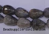 CLB504 15.5 inches 12*16mm faceted teardrop labradorite beads